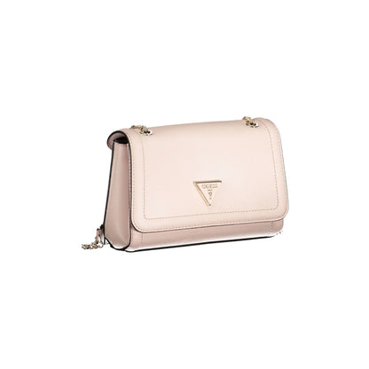GUESS JEANS Borsa Donna a Spalla Noelle Rosa con Catena Borse - vista 3