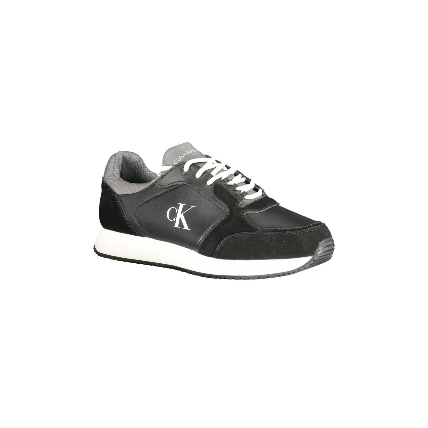 CALVIN KLEIN Sneakers Uomo Nere con Dettagli Grigi e Bianchi nero - vista 2