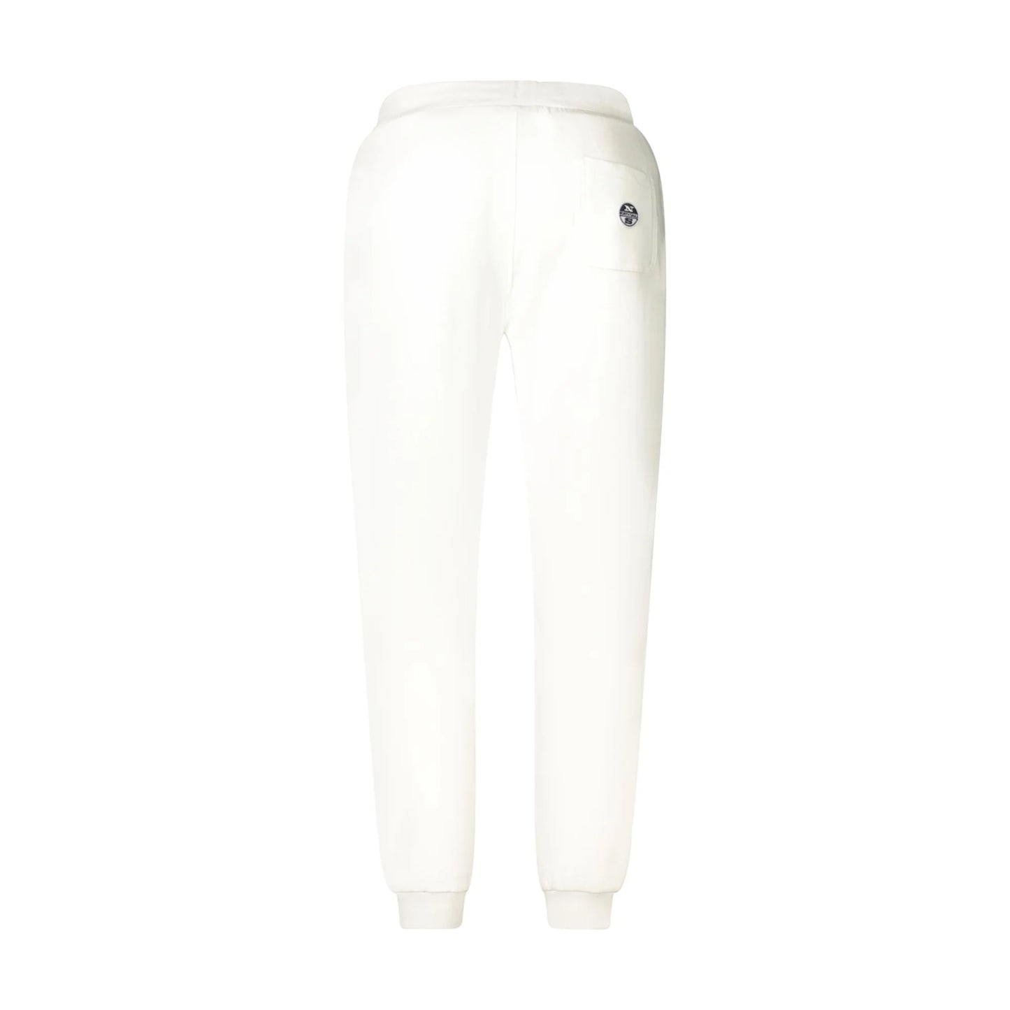 North Sails Pantaloni Tuta Uomo Bianco Applicazione Logo - vista 2