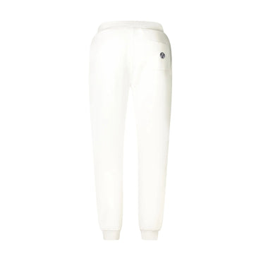 North Sails Pantaloni Tuta Uomo Bianco Applicazione Logo - vista 2