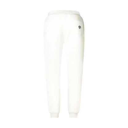 North Sails Pantaloni Tuta Uomo Bianco Applicazione Logo - vista 2