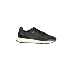 Boss Sneakers Uomo Nere Stampa Logo