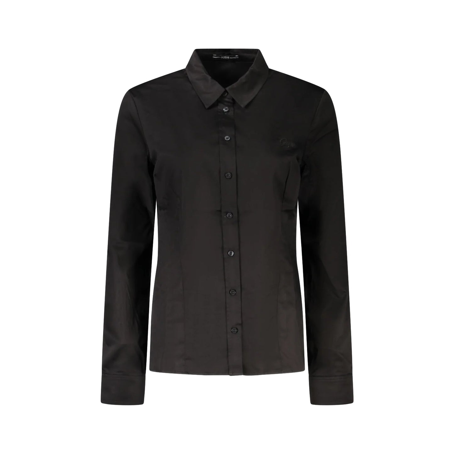 Guess Jeans Camicia Maniche Lunghe Donna Nera Ricamo Camicie Nero - foto prodotto