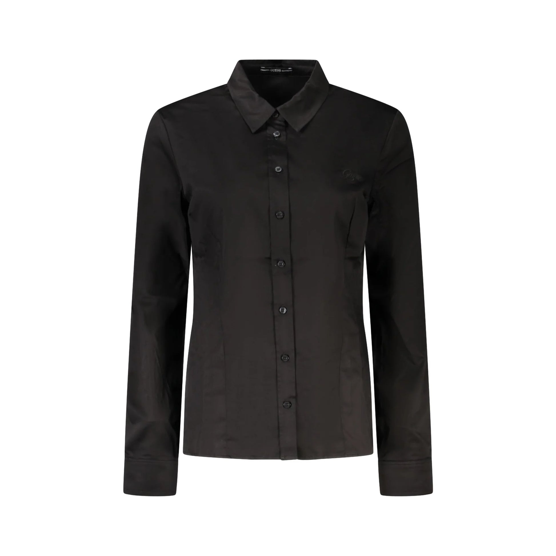 Guess Jeans Camicia Maniche Lunghe Donna Nera Ricamo Camicie Nero - foto prodotto