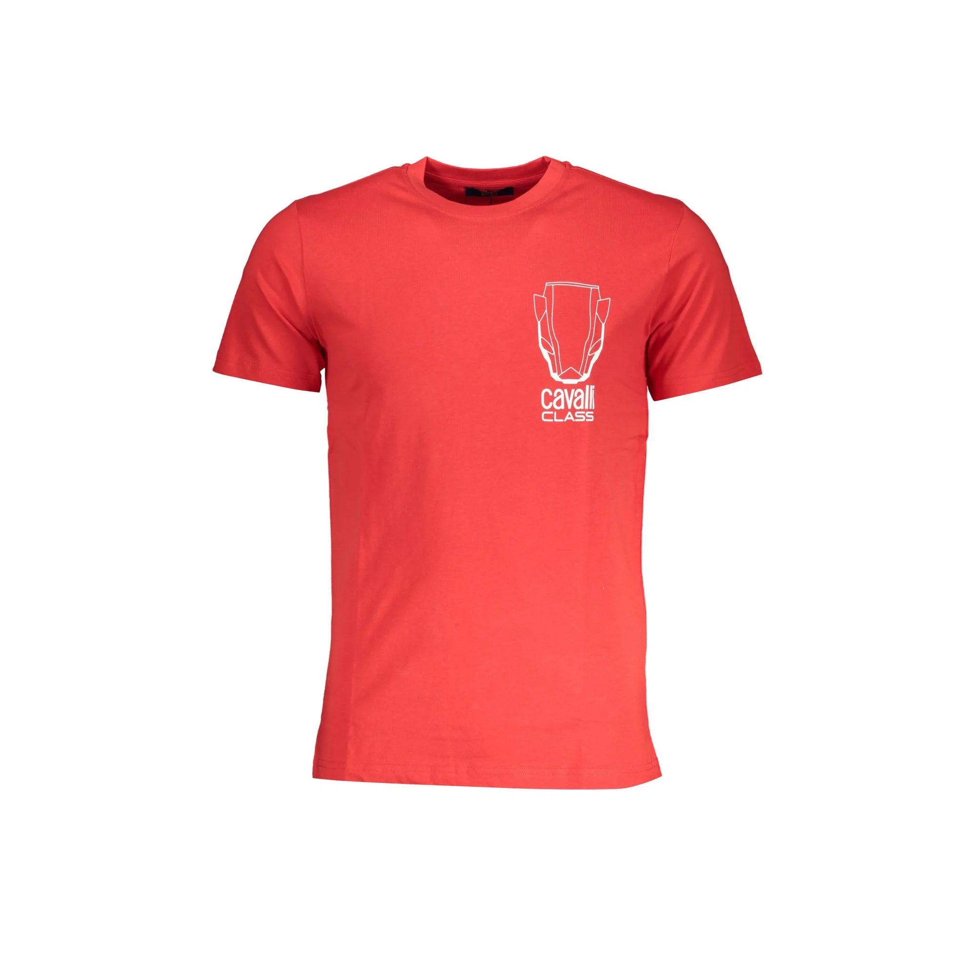 Cavalli Class T-Shirt Maniche Corte Uomo Rossa Stampa Rosso - foto prodotto