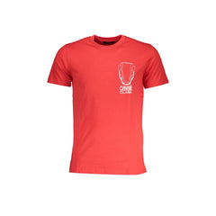 Cavalli Class T-Shirt Maniche Corte Uomo Rossa Stampa