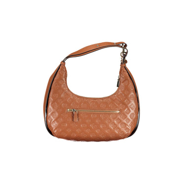 Guess Jeans Borsa a Spalla Donna Marroni Chiusura con Zip Borse - vista 2
