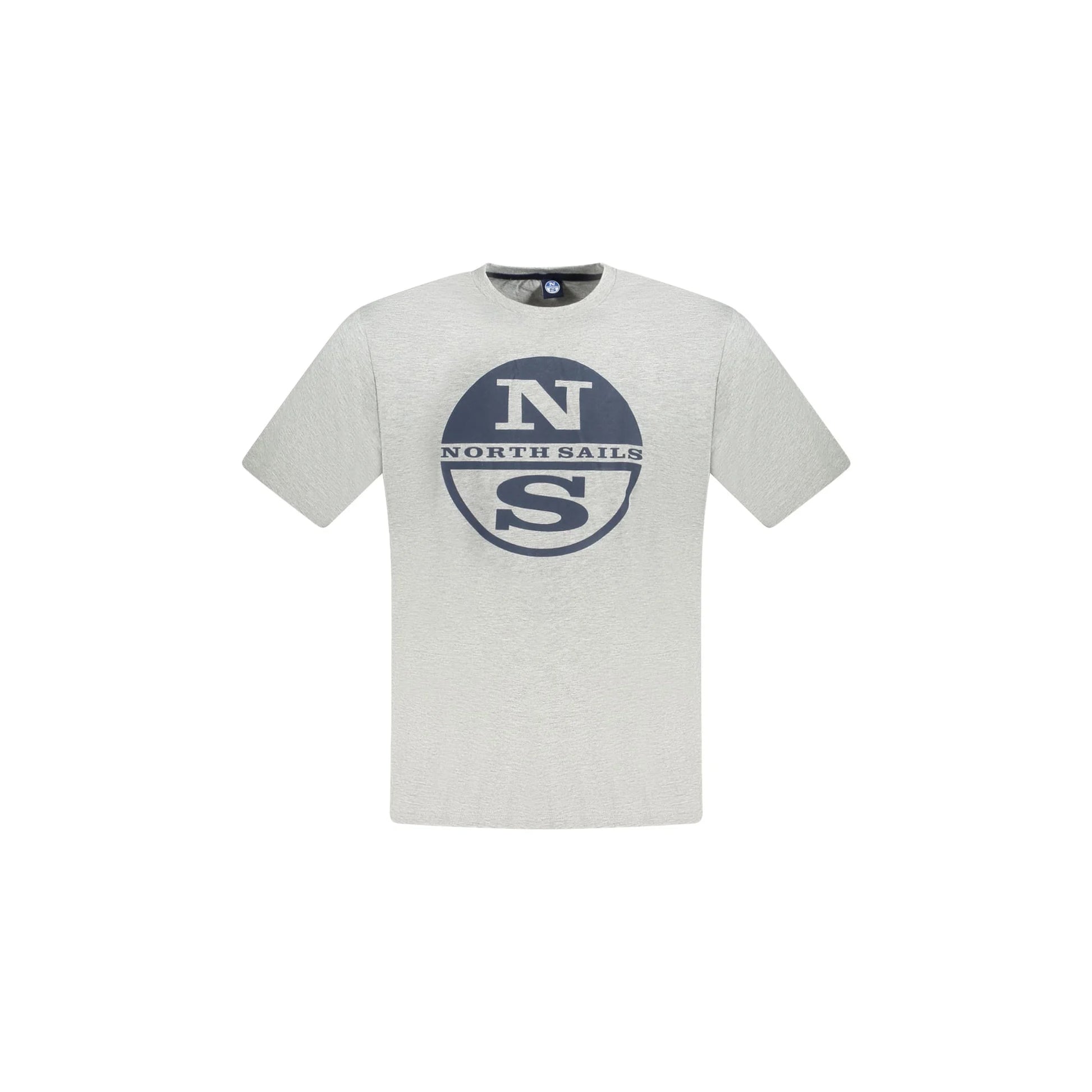 North Sails T-Shirt Maniche Corte Uomo Grigia Stampa Logo Grigio - foto prodotto