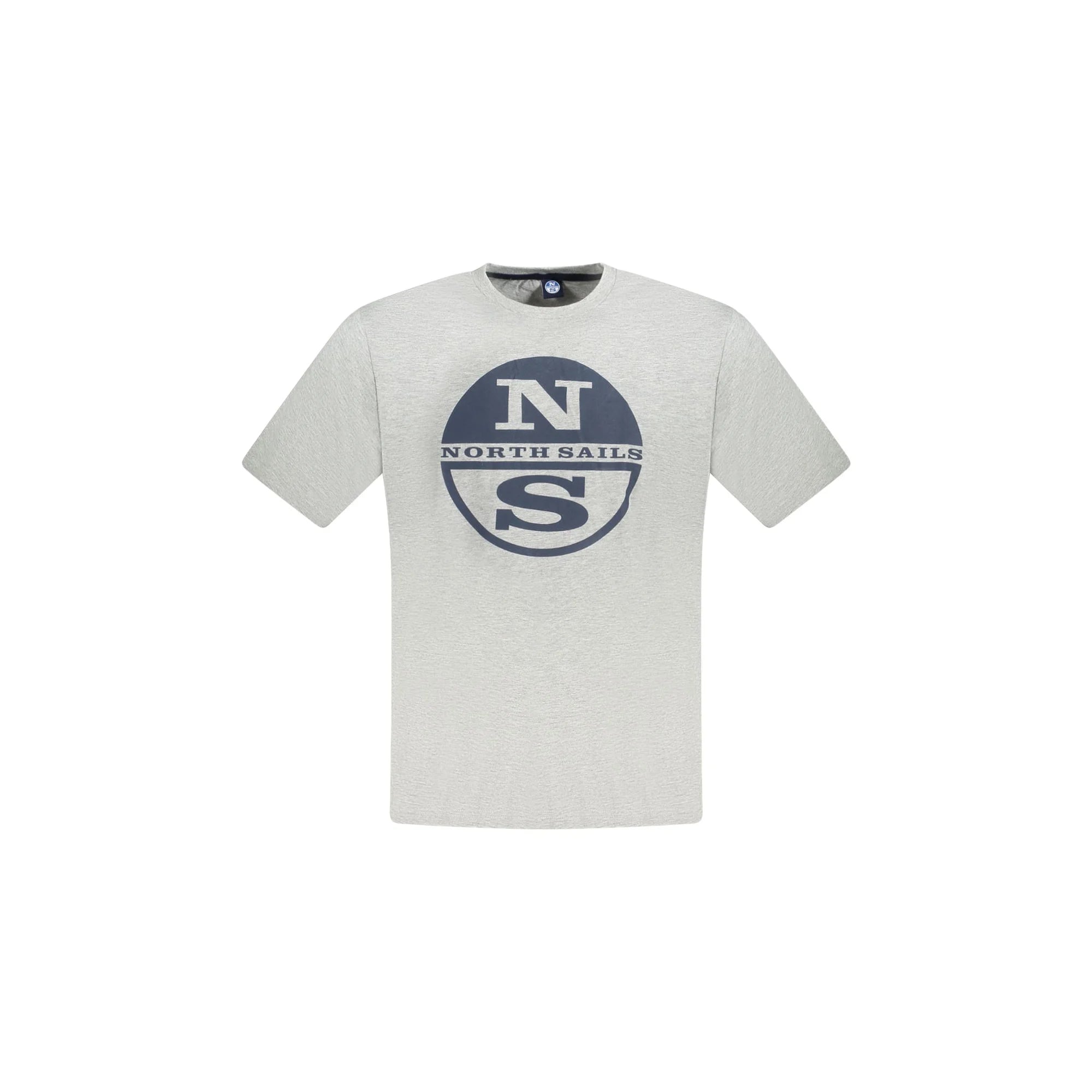North Sails T-Shirt Maniche Corte Uomo Grigia Stampa Logo Grigio - foto prodotto