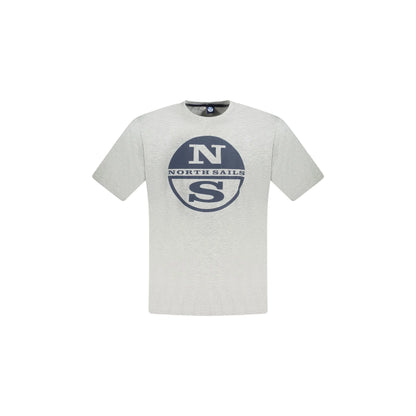 North Sails T-Shirt Maniche Corte Uomo Grigia Stampa Logo Grigio - foto prodotto