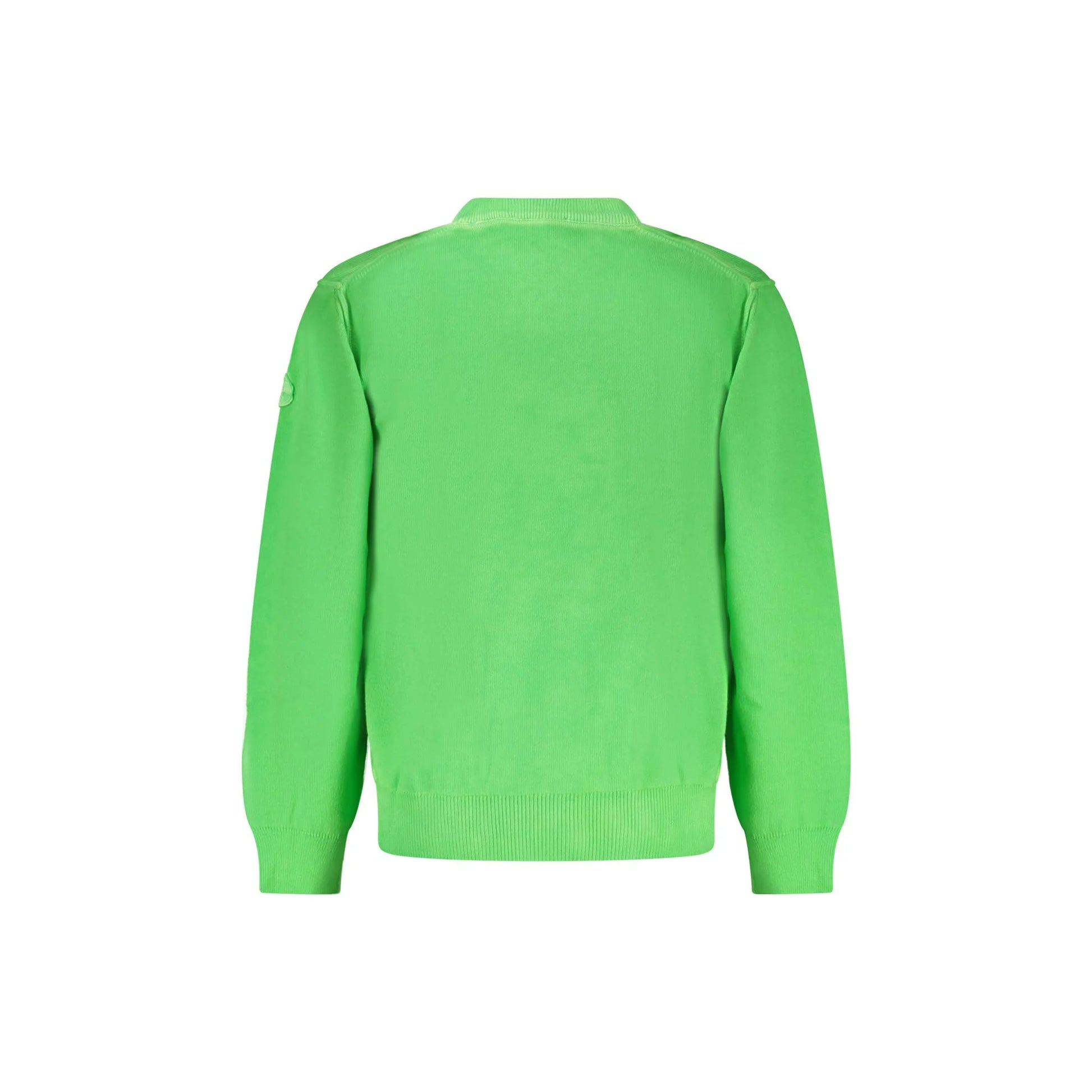North Sails Maglia Bambino Verde Girocollo Maniche Lunghe Logo Maglie - vista 2