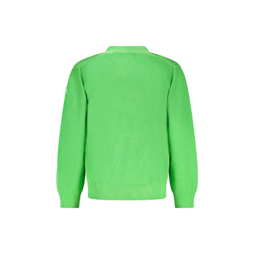 North Sails Maglia Bambino Verde Girocollo Maniche Lunghe Logo Maglie - vista 2