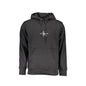 Calvin Klein Felpa Uomo Nera Cappuccio Tascone Ricamo Logo Felpe Nero - foto prodotto