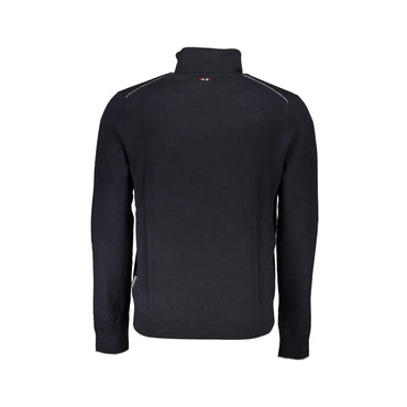 Napapijri Maglione Uomo Nero Ricamo Maglie - vista 2