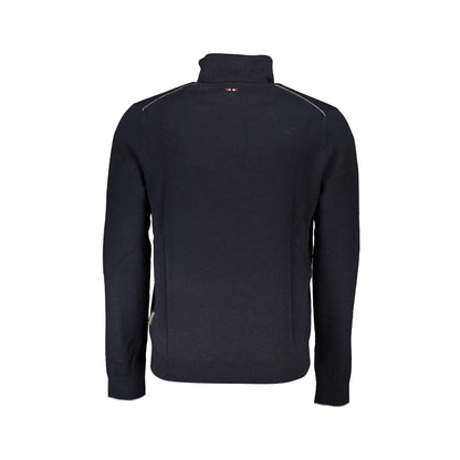 Napapijri Maglione Uomo Nero Ricamo Maglie - vista 2