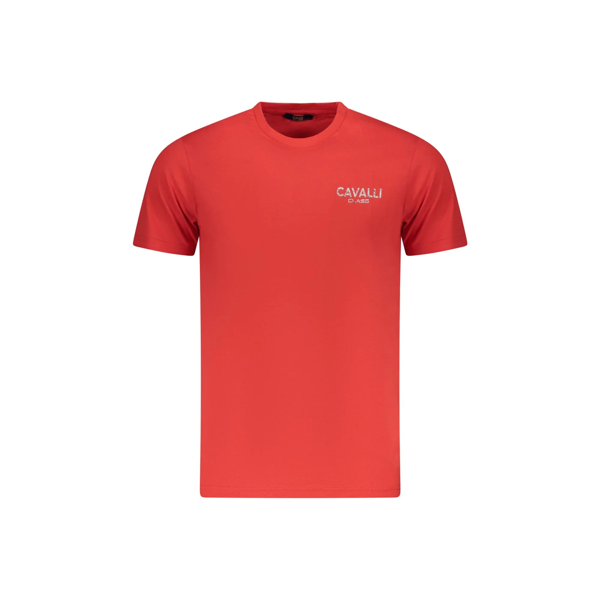 Cavalli Class T-Shirt Maniche Corte Uomo Rossa Stampa Rosso - foto prodotto