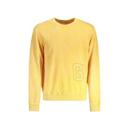 Guess Jeans Felpa Maniche Lunghe Uomo Gialla Ricamo Felpe Giallo - foto prodotto