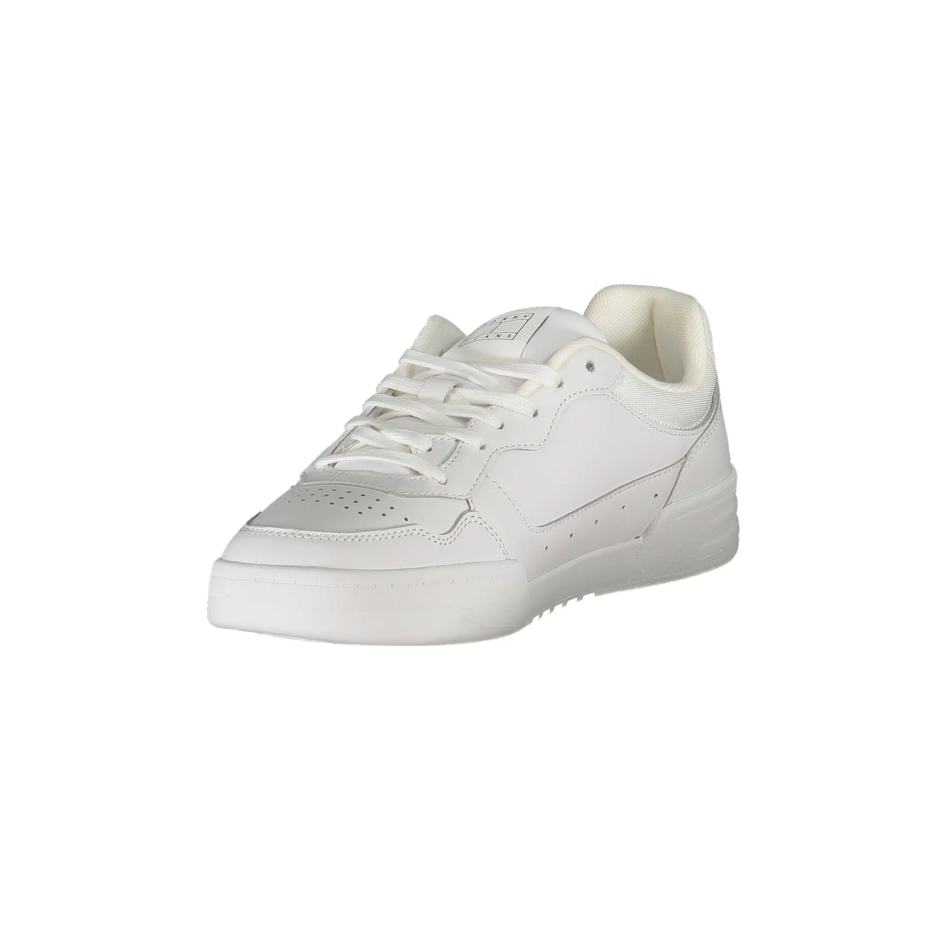 TOMMY HILFIGER Scarpe Sneakers Uomo Bianche con Plantare Removibile e Logo bianco - vista 3