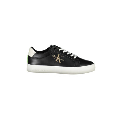 CALVIN KLEIN Scarpe Sneakers Donna Nere con Dettagli a Contrasto Nero - foto prodotto