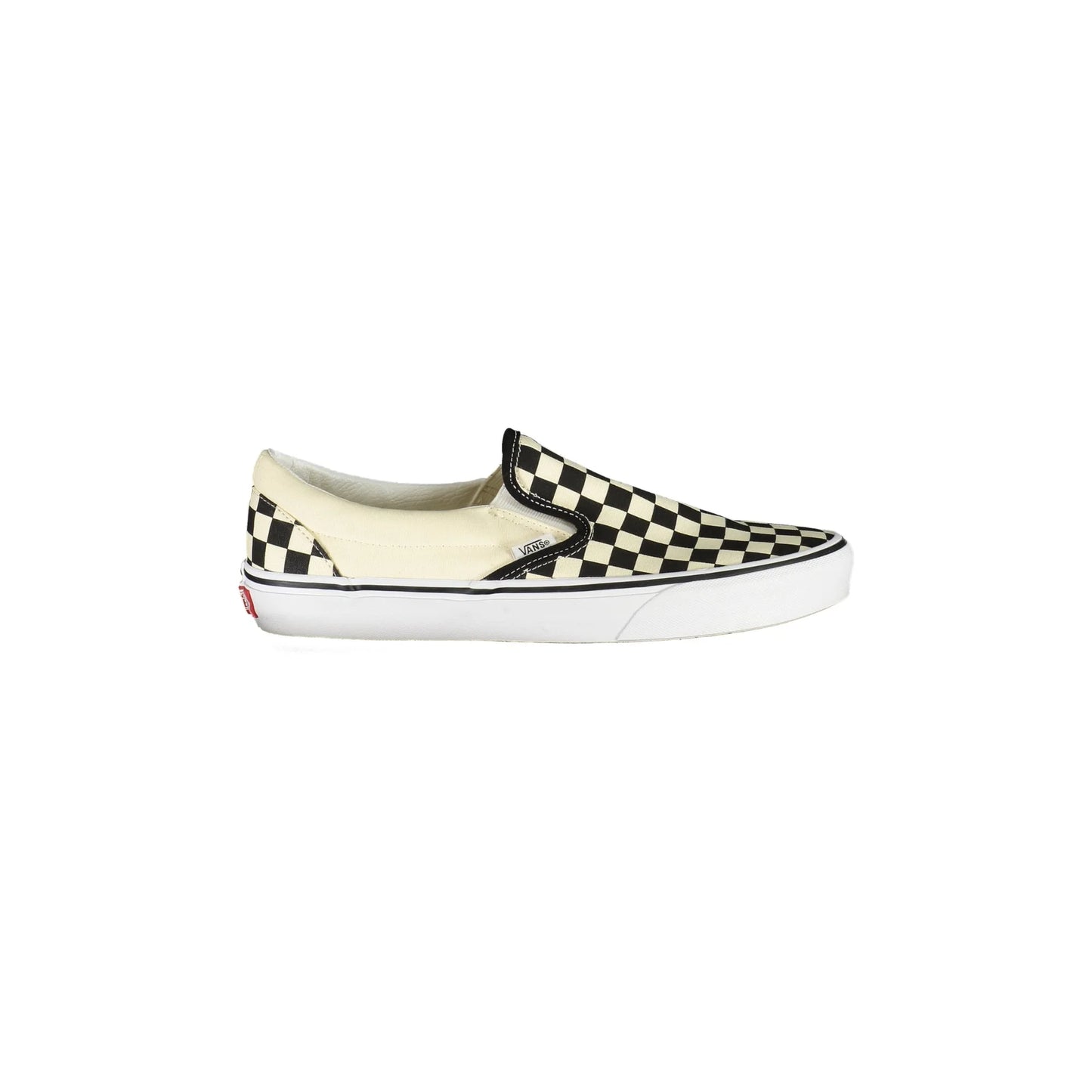 VANS Scarpe Sneakers Uomo Bianche a Scacchi Slip-On con Elastico Bianco - foto prodotto