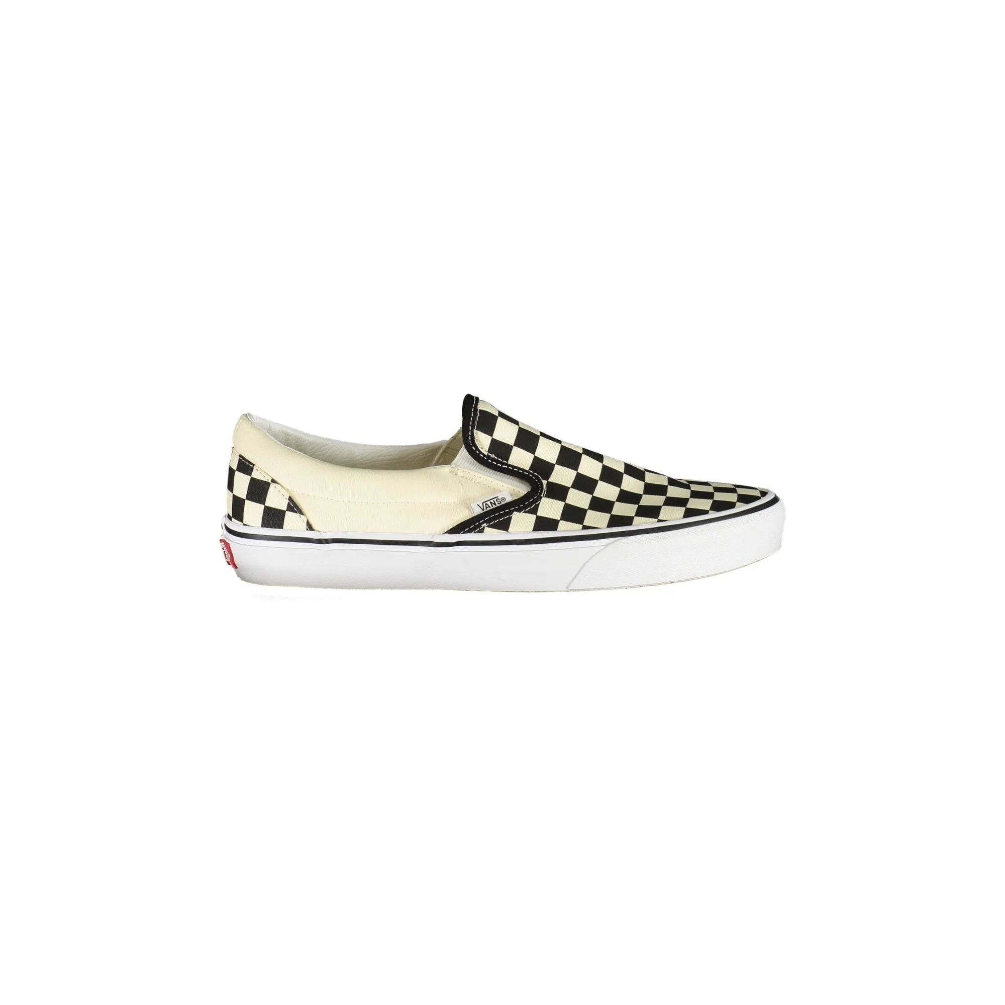VANS Scarpe Sneakers Uomo Bianche a Scacchi Slip-On con Elastico Bianco - foto prodotto
