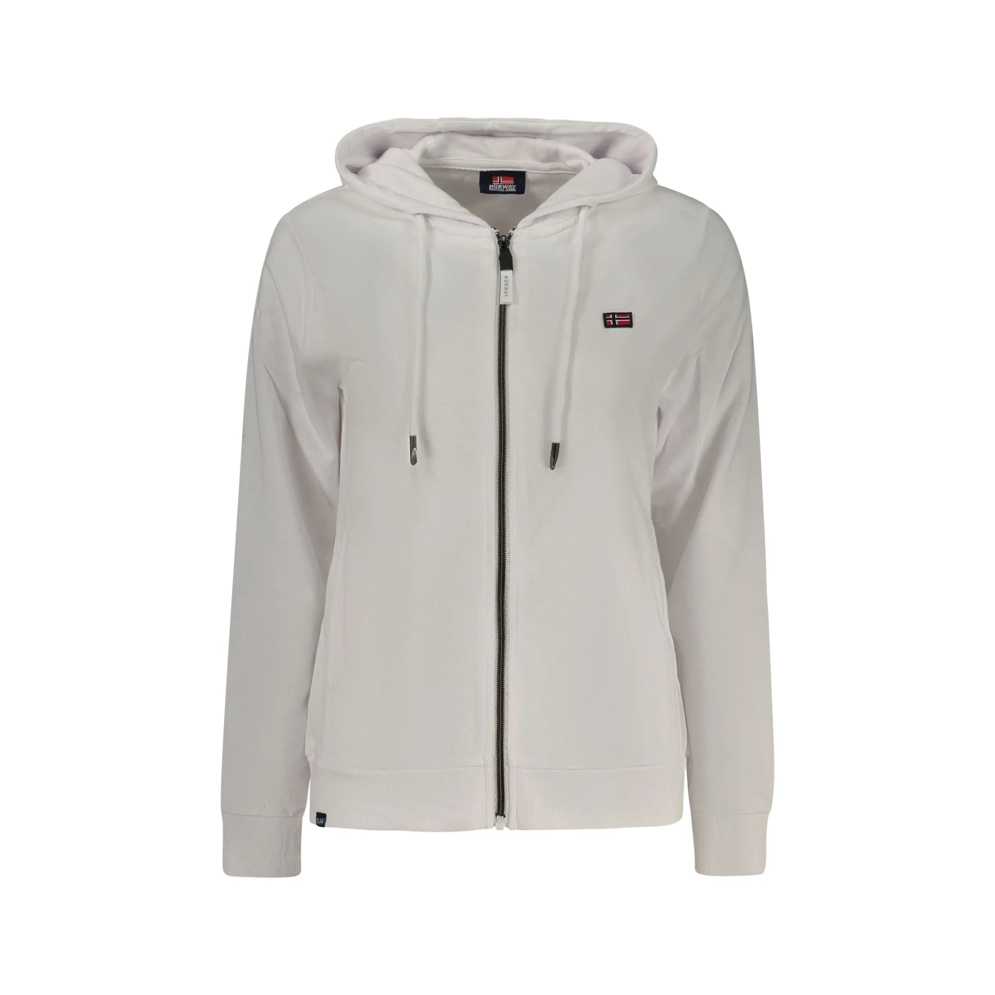NORWAY 1963 FELPA CON ZIP DONNA BIANCO