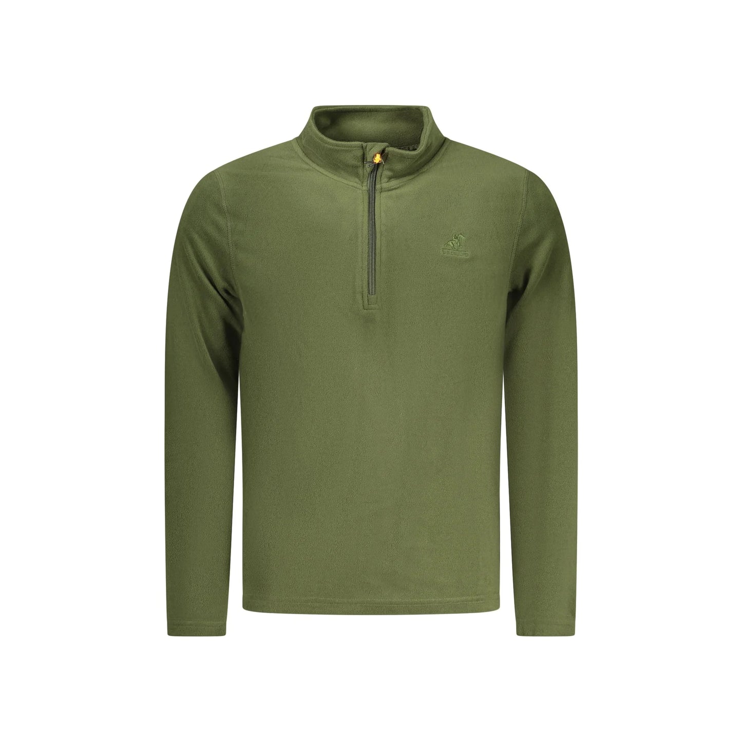 U.S. Grand Felpa Uomo Verde con Mezza Zip Pile Ricamo Logo Felpe - foto prodotto
