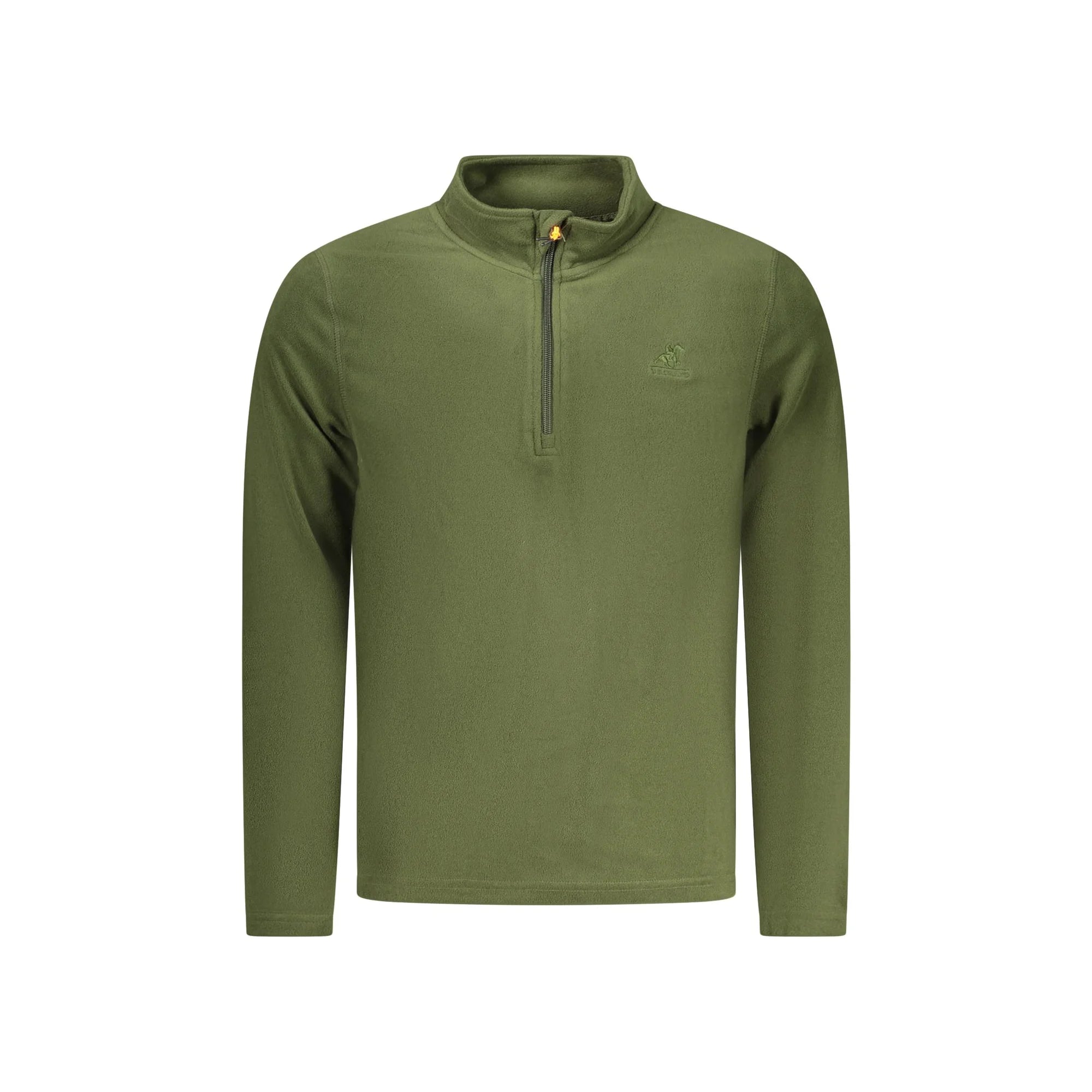 U.S. Grand Felpa Uomo Verde con Mezza Zip Pile Ricamo Logo Felpe - foto prodotto