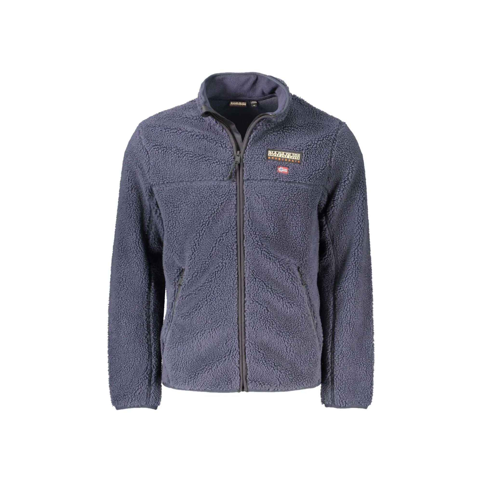NAPAPIJRI FELPA CON ZIP UOMO BLU