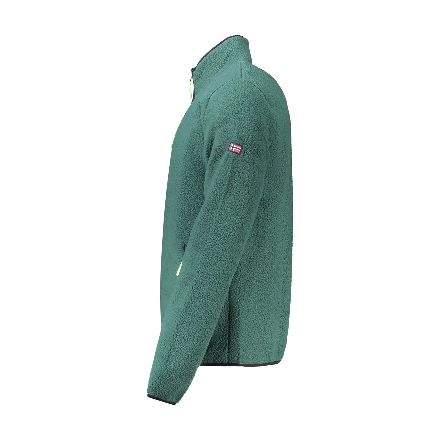 Norway 1963 Felpa Uomo Verde con Zip Tasche Applicazione Logo Felpe - vista 3