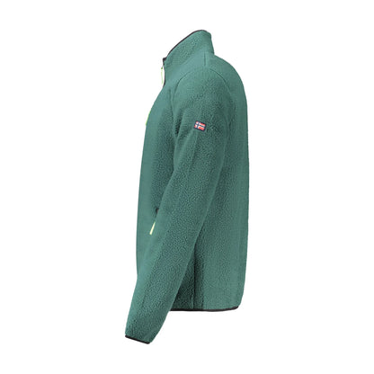 Norway 1963 Felpa Uomo Verde con Zip Tasche Applicazione Logo Felpe - vista 3