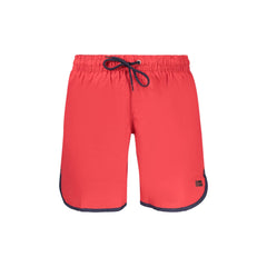 Norway 1963 Zwemshort Heren Rood Logo Print