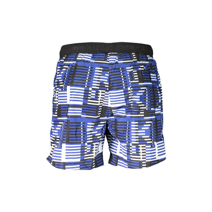Karl Lagerfeld Beachwear Costume da Mare Uomo Blu con Logo - vista 2
