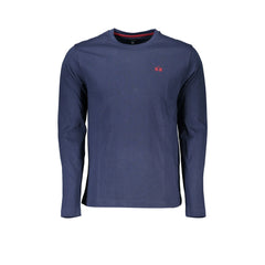 La Martina T-Shirt Maniche Lunghe Uomo Blu Ricamo