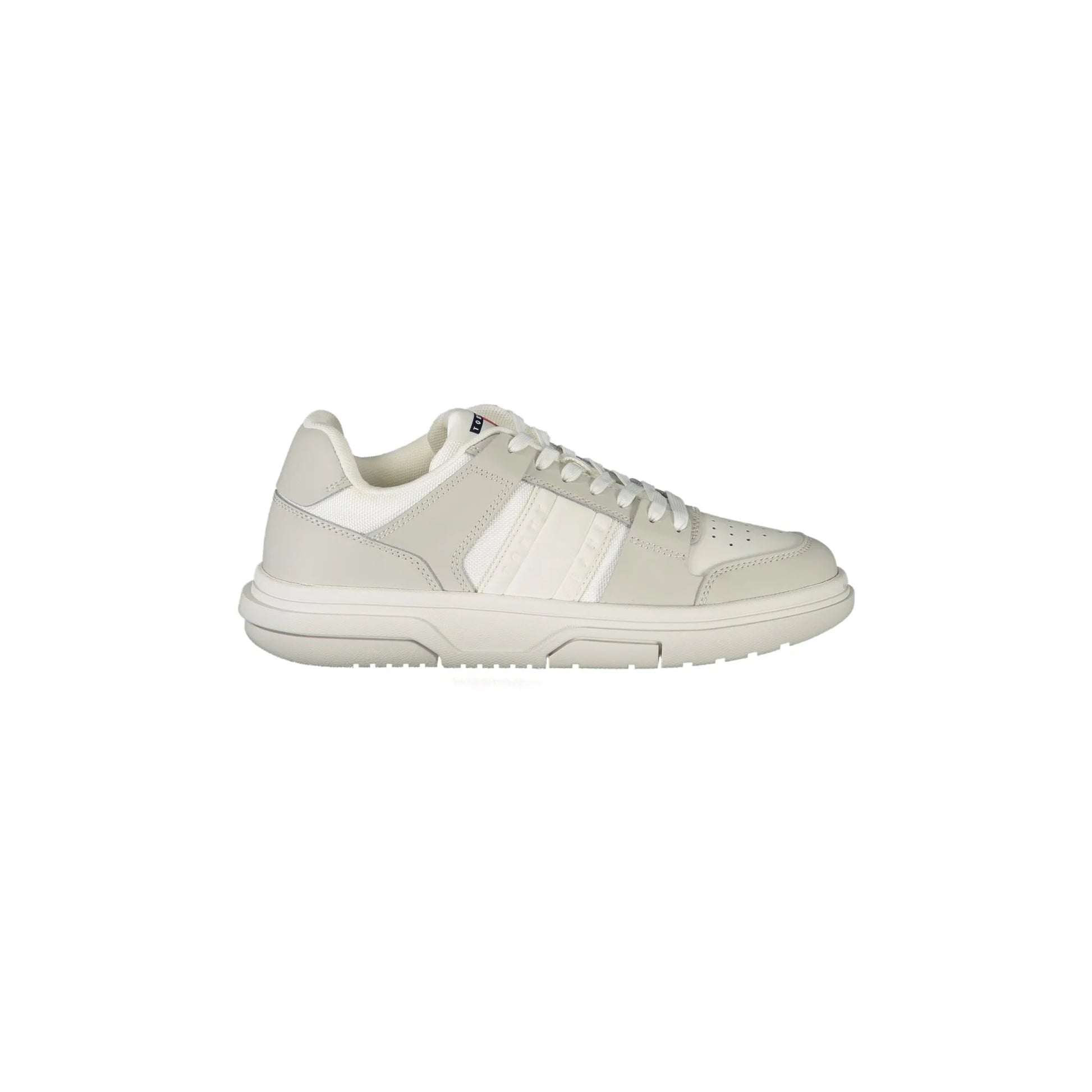 TOMMY HILFIGER Scarpe Sneakers Donna Bianche con Dettagli Grigi Bianco - foto prodotto