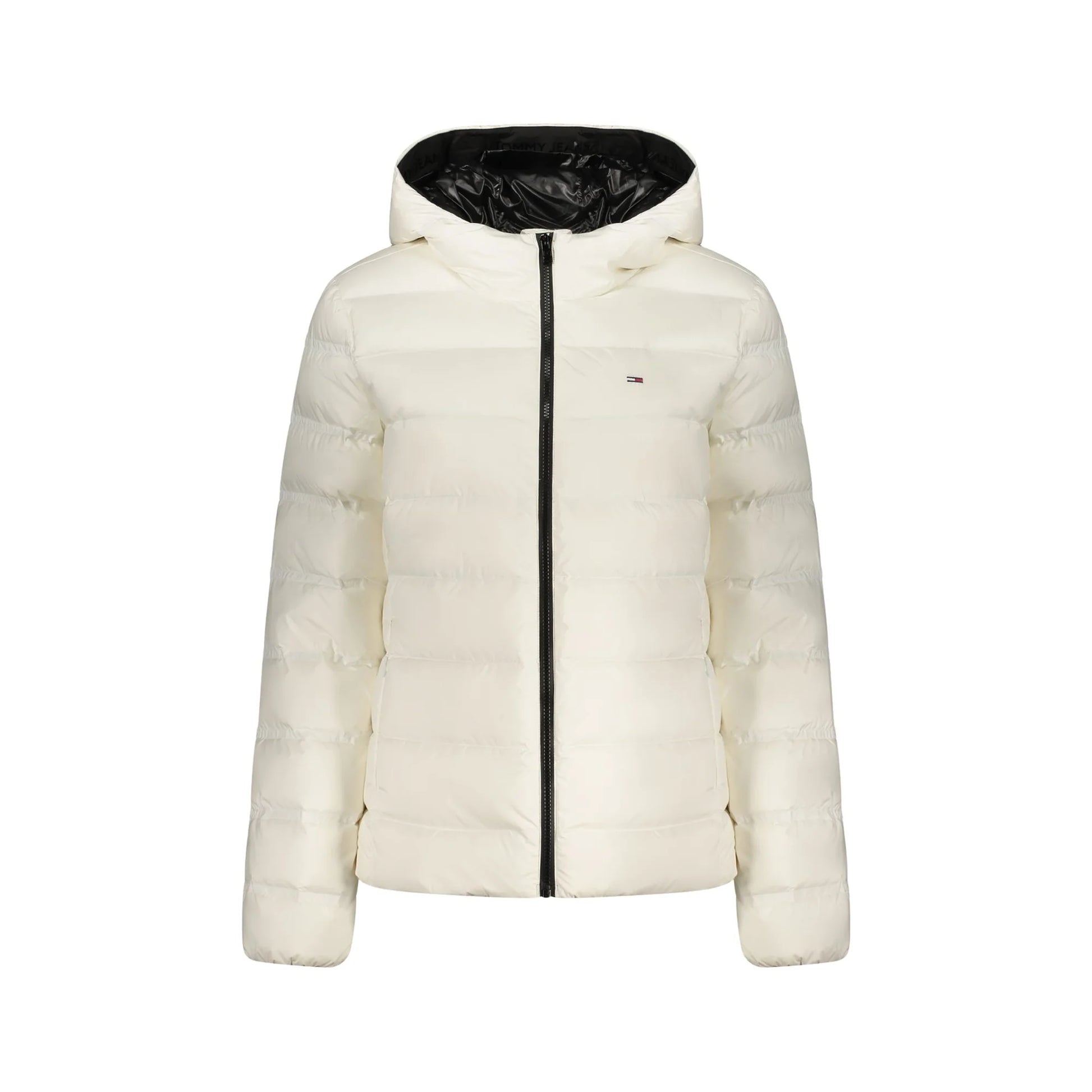 Tommy Hilfiger Giubbotto Donna Bianco Cappuccio Ricamo Logo Giubbotti e Giacche - foto prodotto