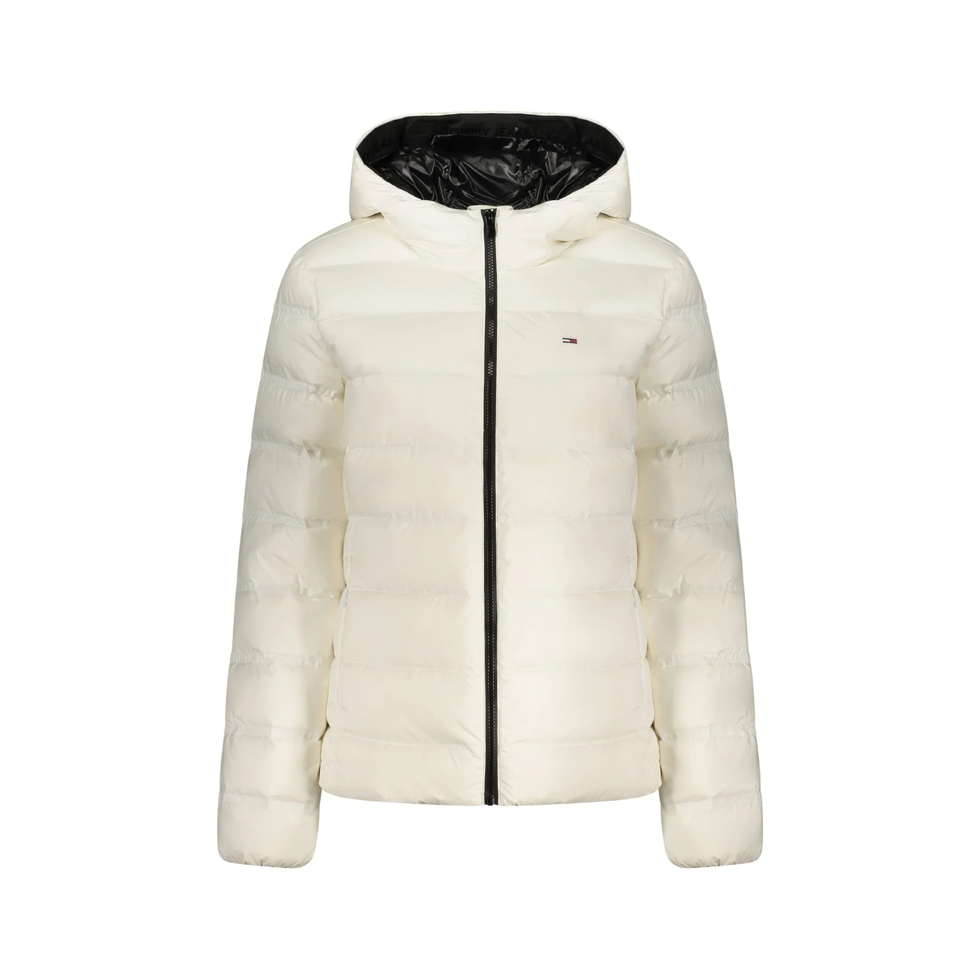 Tommy Hilfiger Giubbotto Donna Bianco Cappuccio Ricamo Logo Giubbotti e Giacche - foto prodotto