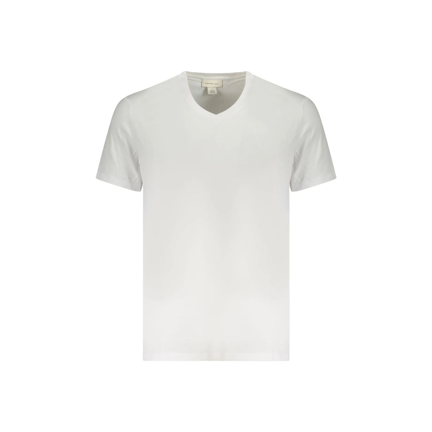 Calvin Klein T-Shirt Maniche Corte Uomo Bianca Ricamo Bianco - foto prodotto