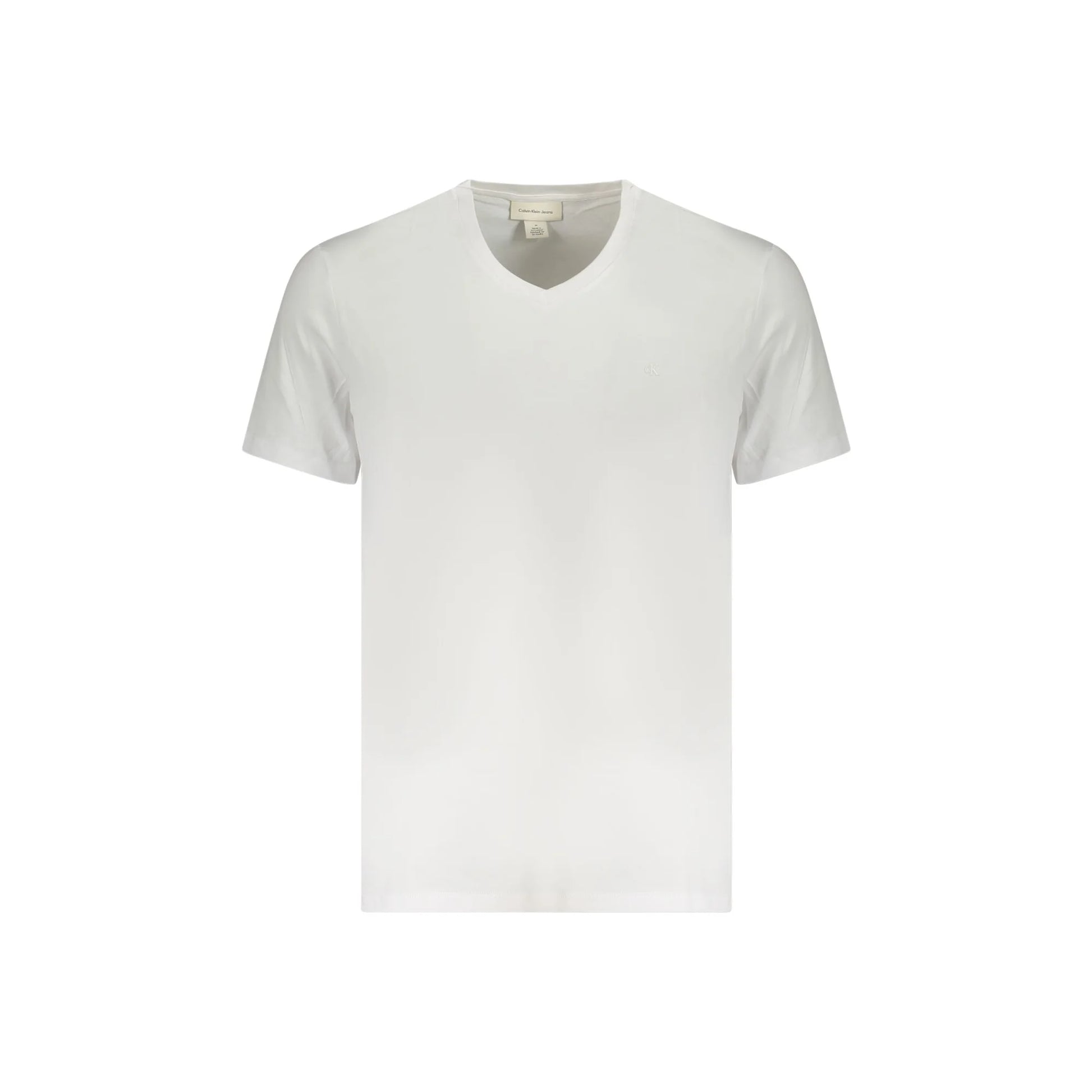 Calvin Klein T-Shirt Maniche Corte Uomo Bianca Ricamo Bianco - foto prodotto