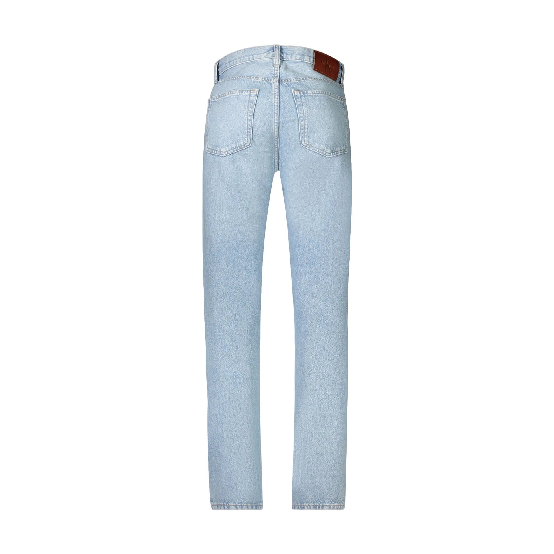 Calvin Klein Jeans Uomo Azzurri Effetto Slavato Logo - vista 2