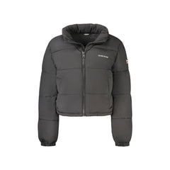 Guess Vaqueros Chaqueta de Manga Larga Mujer Negra Estampado Logo