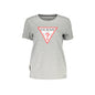 Guess Jeans T-Shirt Maniche Corte Donna Grigia Stampa Logo Grigio - foto prodotto