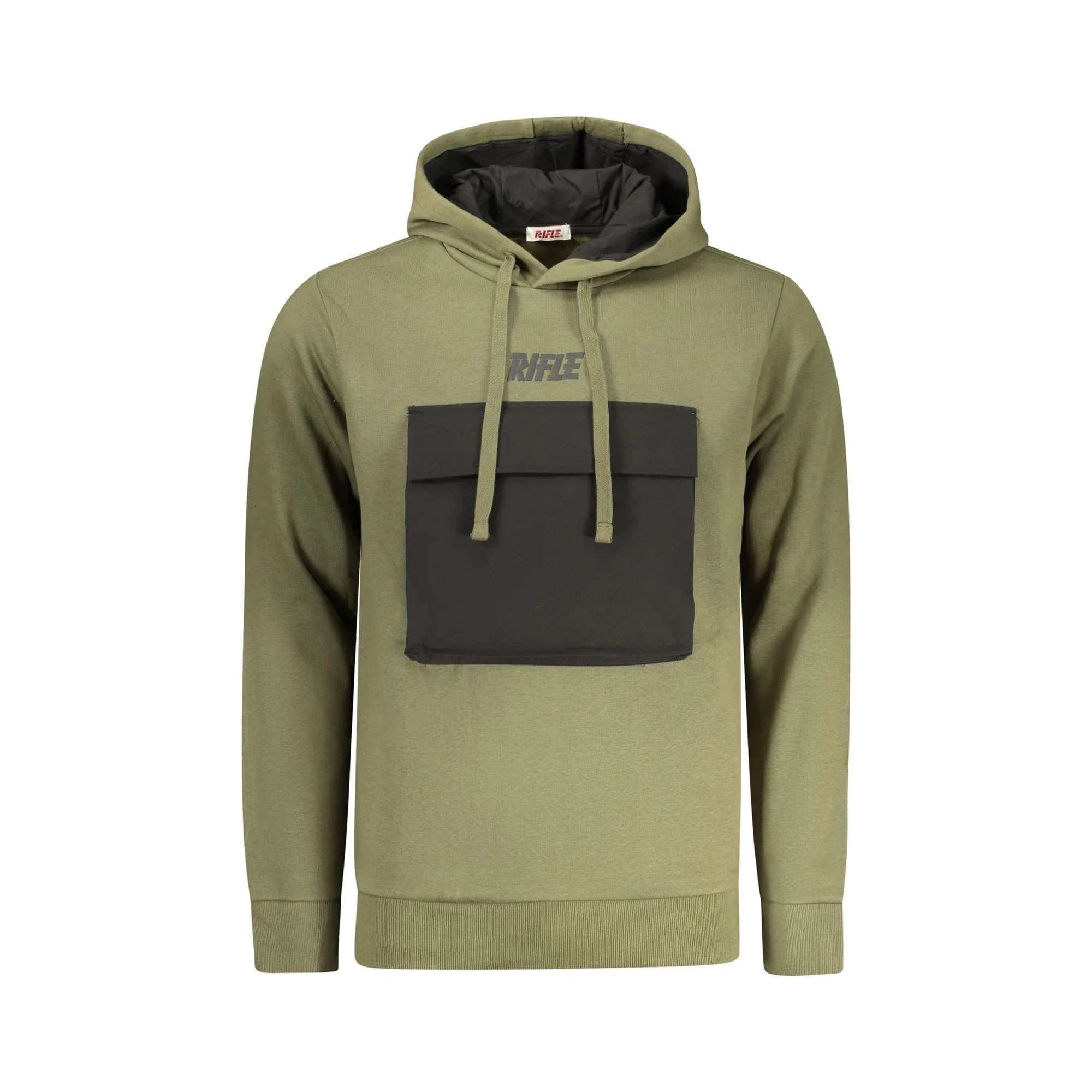 RIFLE FELPA SENZA ZIP UOMO VERDE