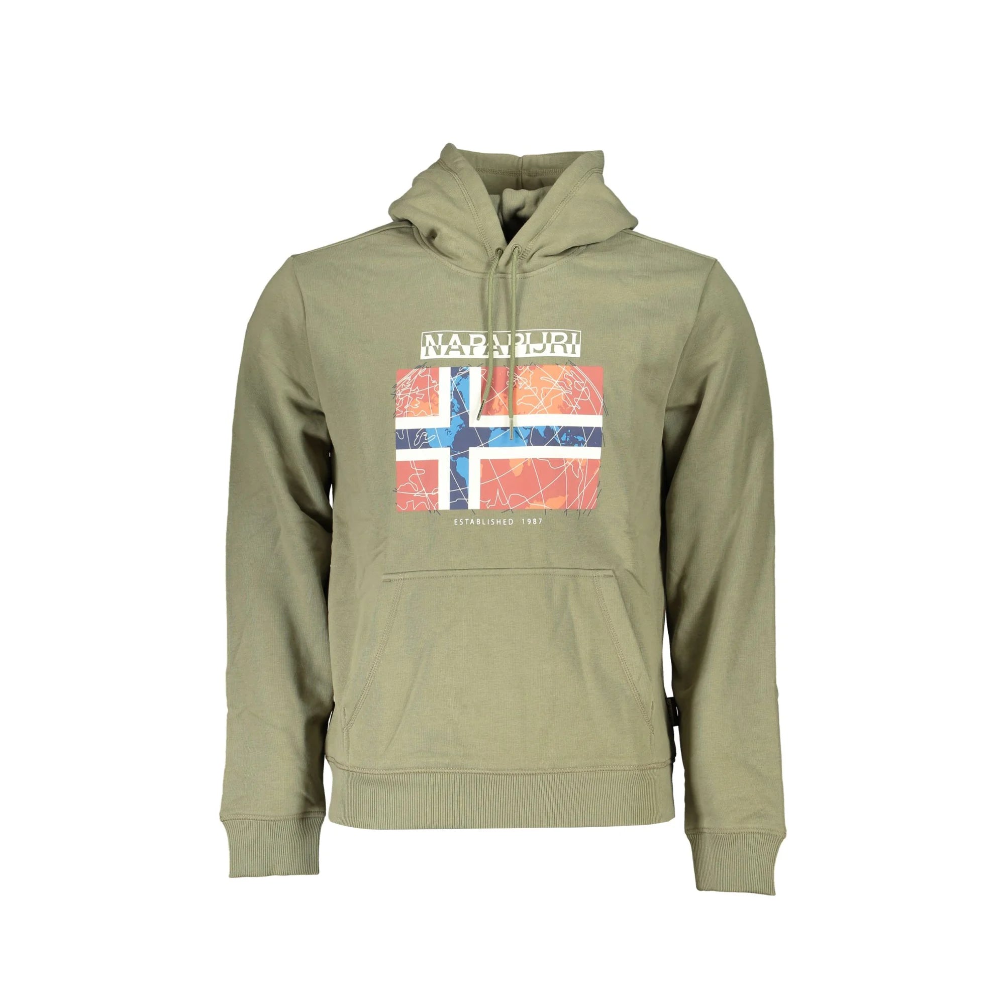 NAPAPIJRI FELPA SENZA ZIP UOMO VERDE