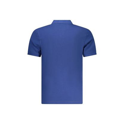North Sails Polo Uomo Blu Maniche Corte Cotone Logo - vista 2