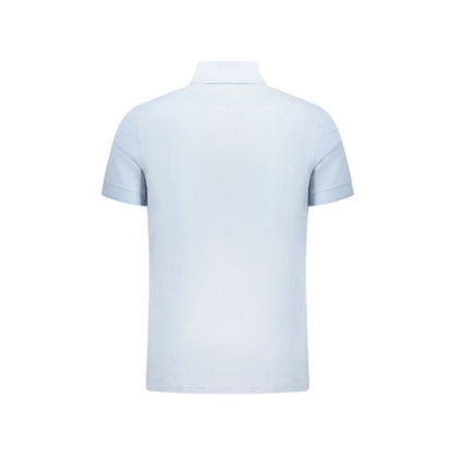 BOSS POLO MANICHE CORTE UOMO AZZURRO