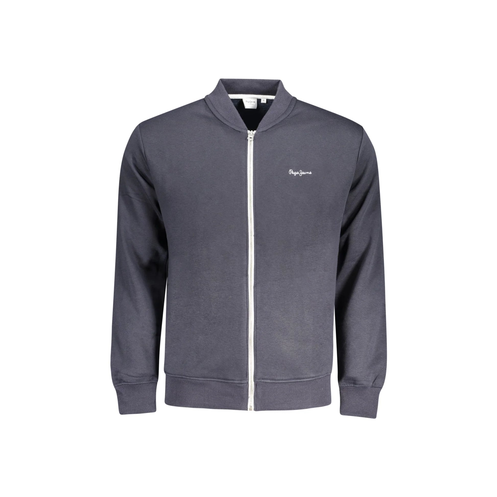 Pepe Jeans Felpa Uomo Blu Zip Felpata Sustainable Logo Felpe - foto prodotto