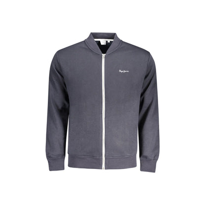 Pepe Jeans Felpa Uomo Blu Zip Felpata Sustainable Logo Felpe - foto prodotto