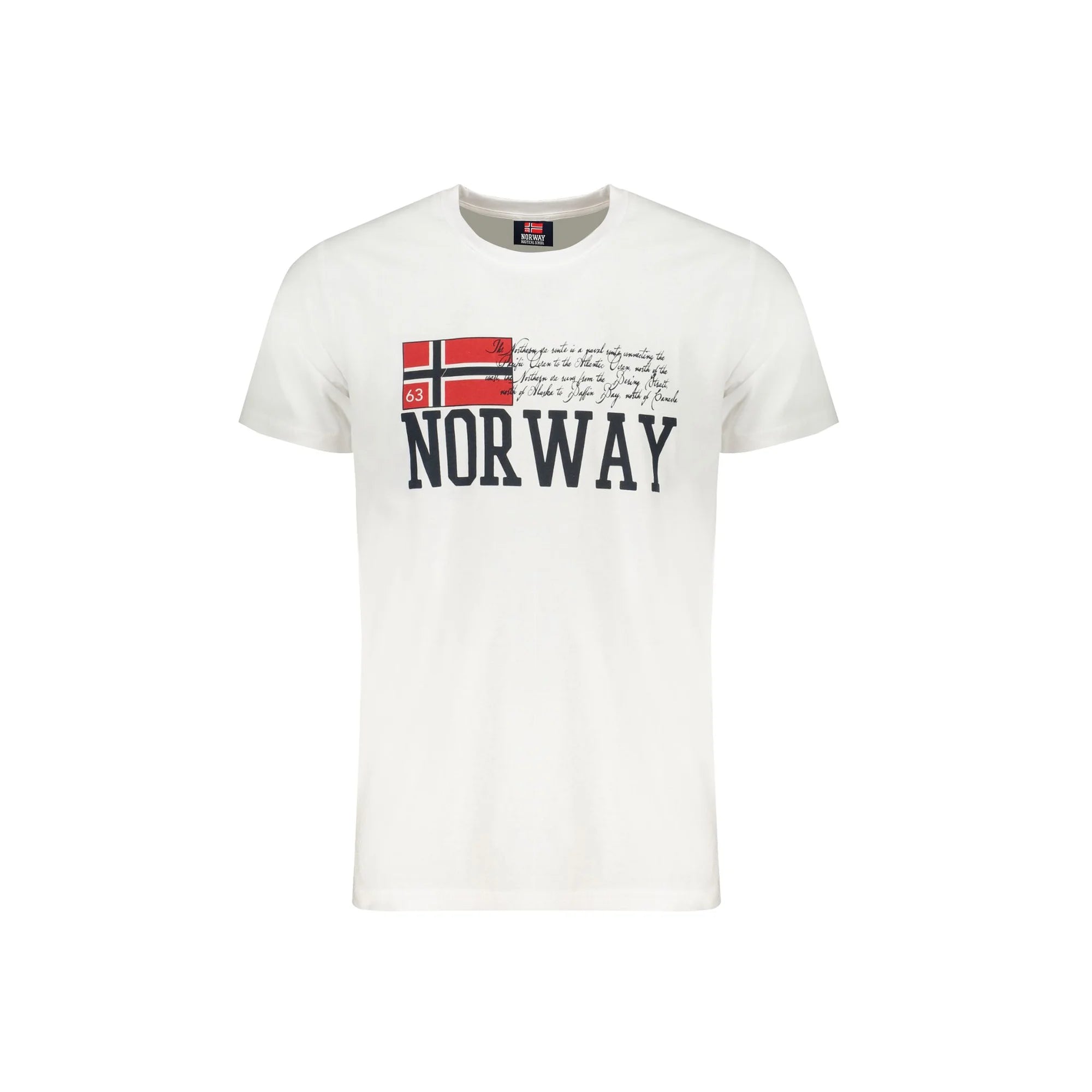 Norway 1963 T-Shirt Maniche Corte Uomo Bianca Stampa Bianco - foto prodotto