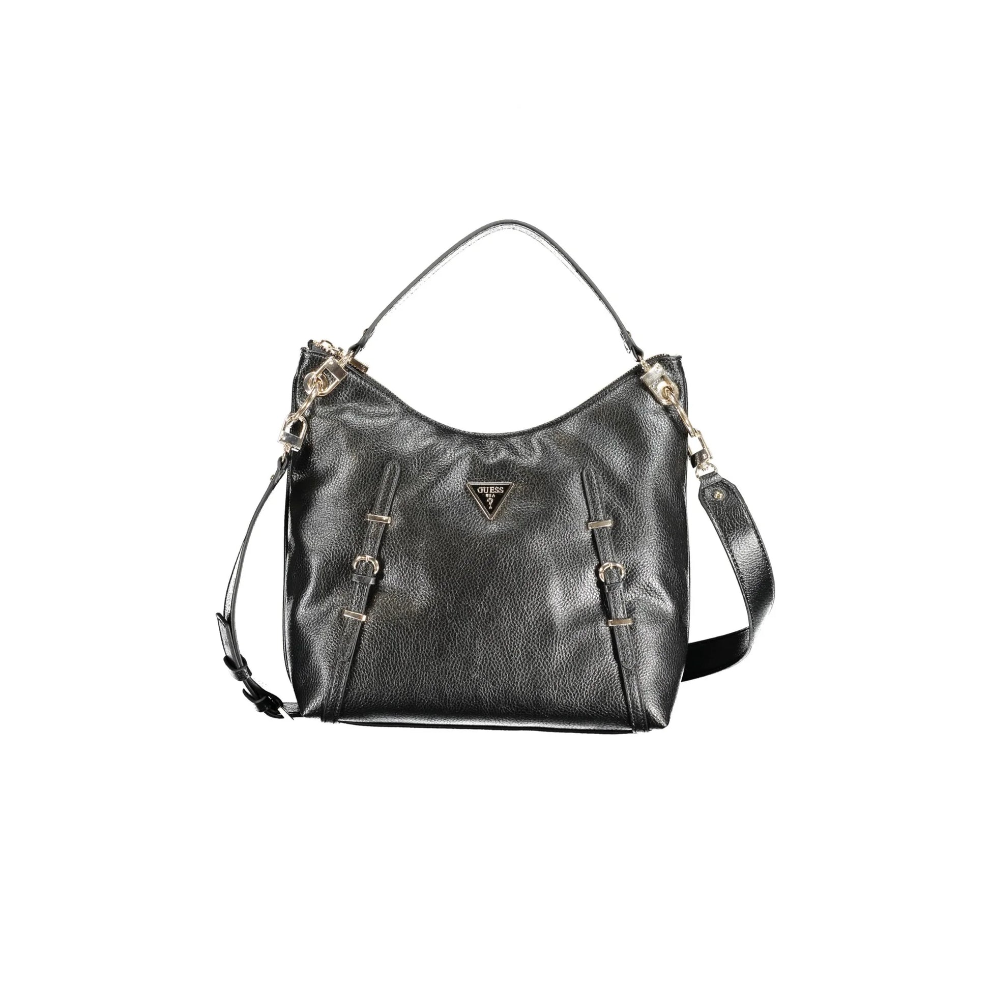GUESS JEANS Borsa Donna a Spalla Levia Nera con Tracolla Removibile Borse Nero - foto prodotto